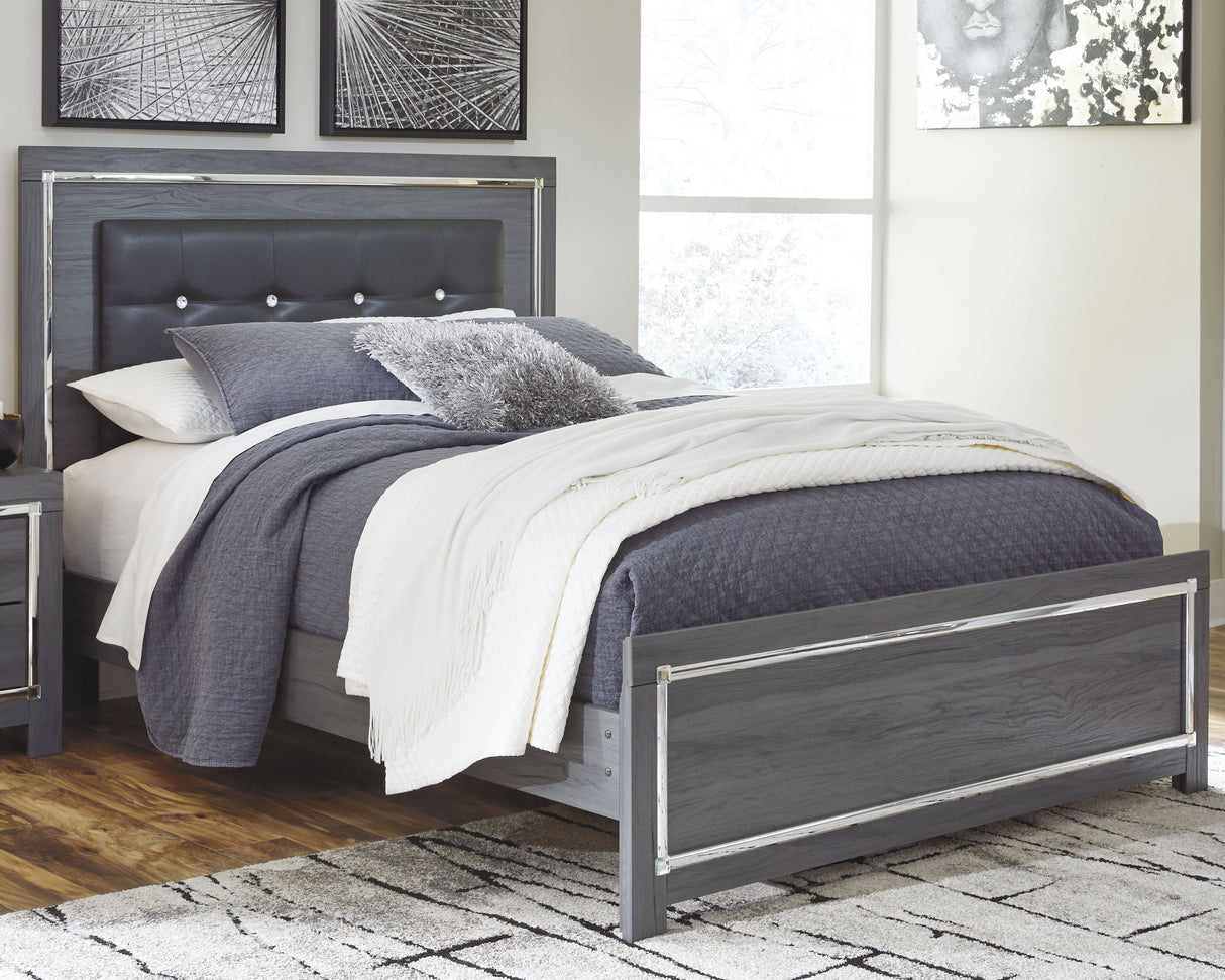 Nashville Furniture Outlets - Ashley Furniture - Lodanna Bedroom - Queen Panel Bed / Gray - B214B2