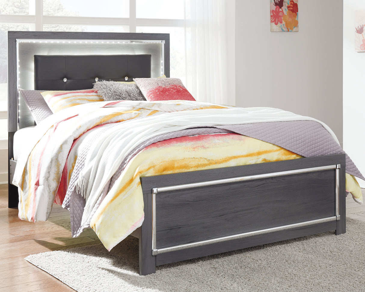 Nashville Furniture Outlets - Ashley Furniture - Lodanna Bedroom - Full Panel Bed / Gray - B214B4
