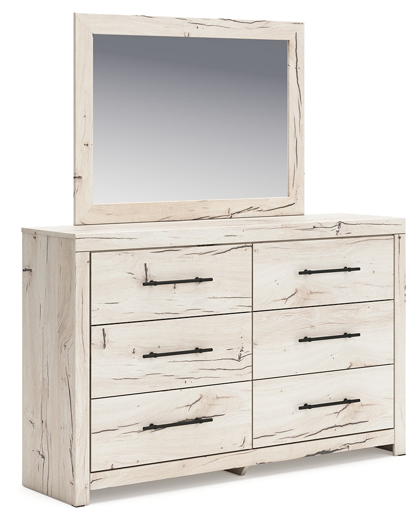 Nashville Furniture Outlets - Ashley Furniture - Lawroy Bedroom - Dresser and Mirror / Light Natural - B2310B1
