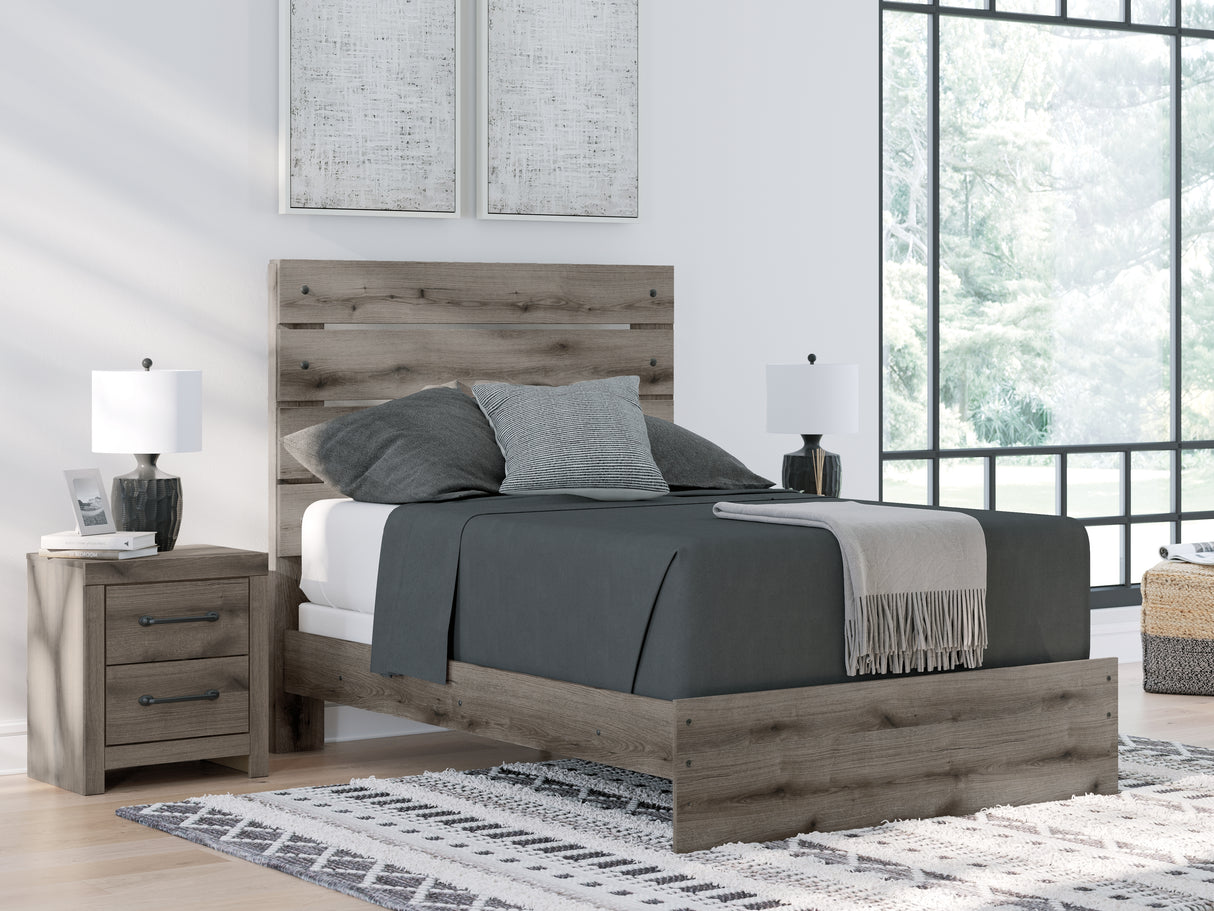 Nashville Furniture Outlets - Ashley Furniture - Graystorm Bedroom - Full Panel Bed / Brown Gray - PCB2405B13