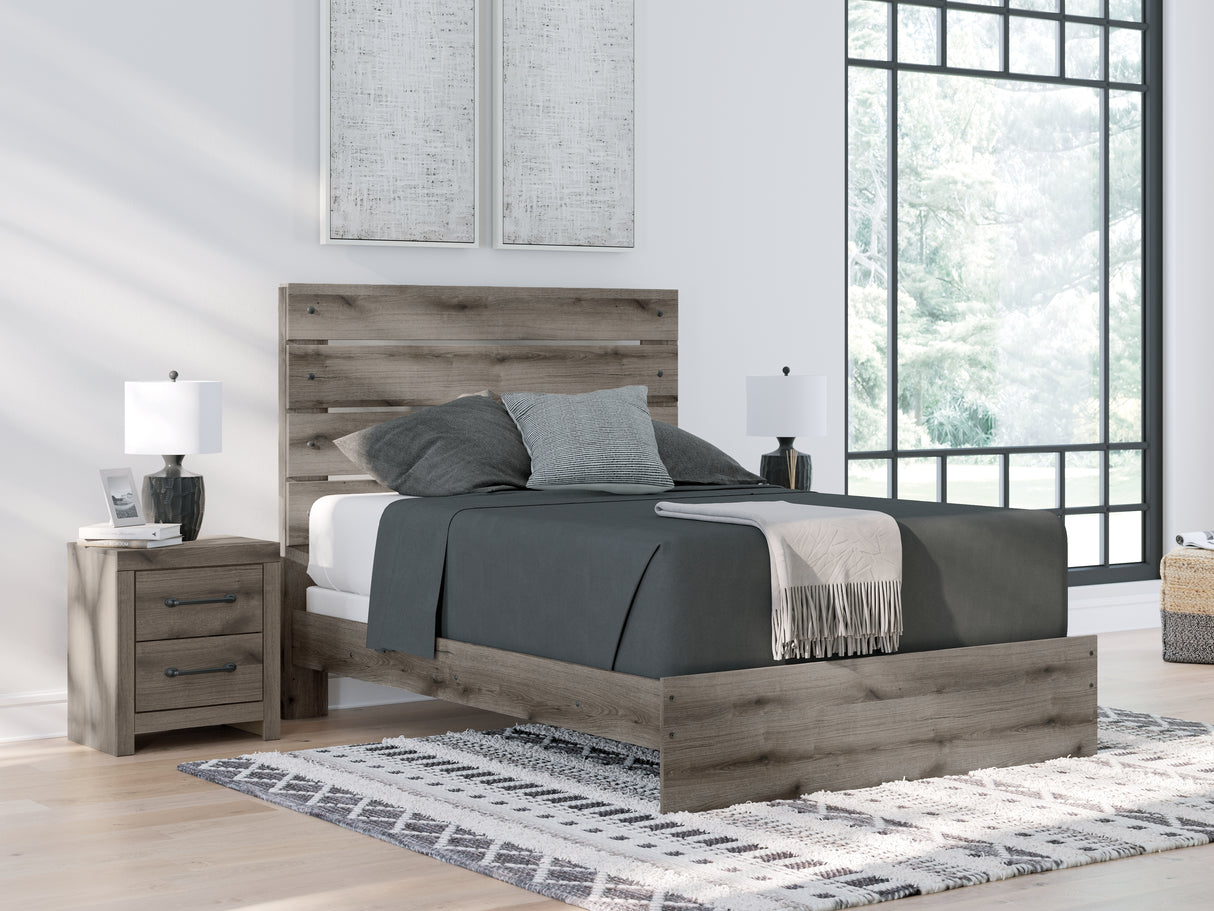 Nashville Furniture Outlets - Ashley Furniture - Graystorm Bedroom - Queen Panel Bed / Brown Gray - PCB2405B2
