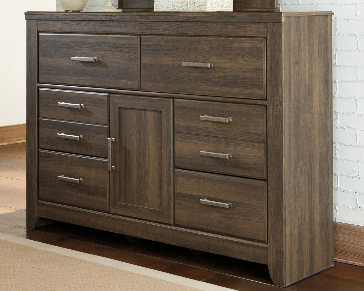 Nashville Furniture Outlets - Ashley Furniture - Juararo Bedroom - Six Drawer Dresser / Dark Brown - B251-31