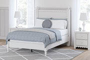 Nashville Furniture Outlets - Ashley Furniture - Mollviney Bedroom - Full Panel Bed / White - B2540B3