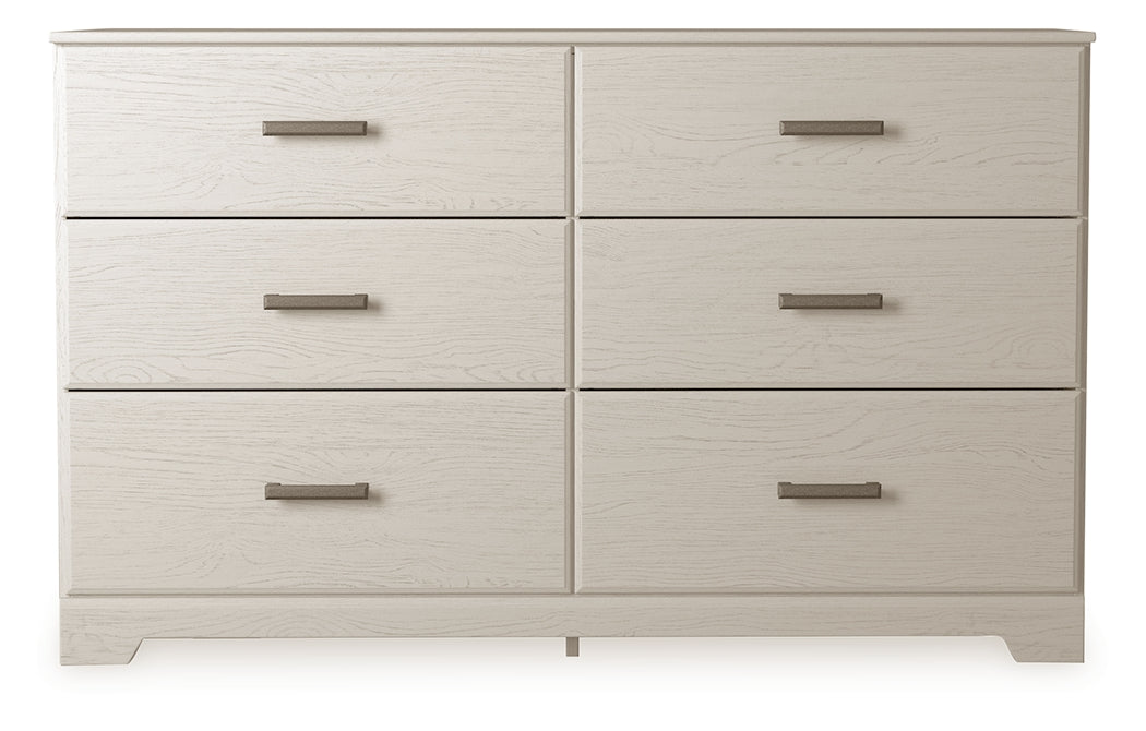 Nashville Furniture Outlets - Ashley Furniture - Stelsie Bedroom - Six Drawer Dresser / White - B2588-31