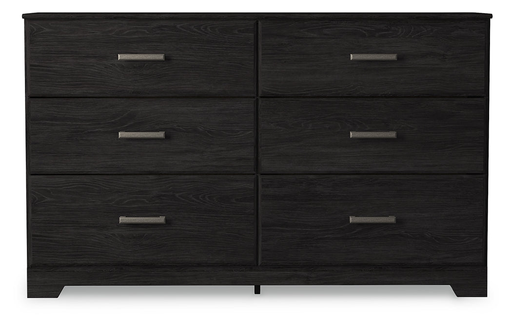 Nashville Furniture Outlets - Ashley Furniture - Belachime Bedroom - Six Drawer Dresser / Charcoal - B2589-31