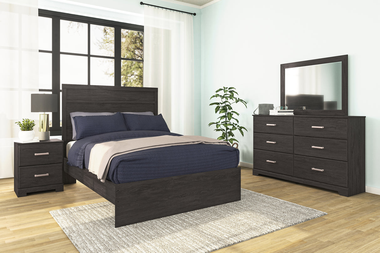 Nashville Furniture Outlets - Ashley Furniture - Belachime Bedroom - Dresser and Mirror / Charcoal - B2589B1