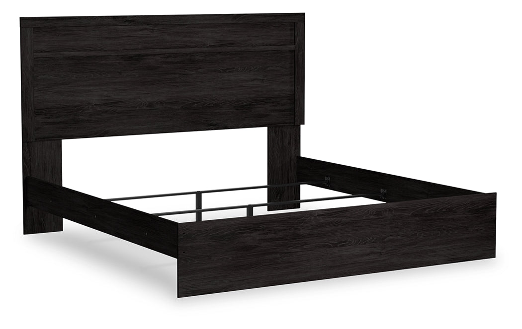 Nashville Furniture Outlets - Ashley Furniture - Belachime Bedroom - King Panel Bed / Charcoal - B2589B4