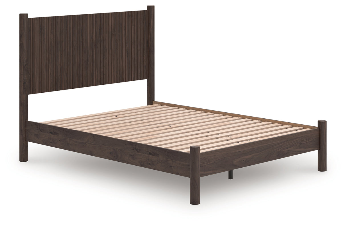 Nashville Furniture Outlets - Ashley Furniture - Pamytta Bedroom - Queen Panel Platform Bed / Brown - PCB2614B6