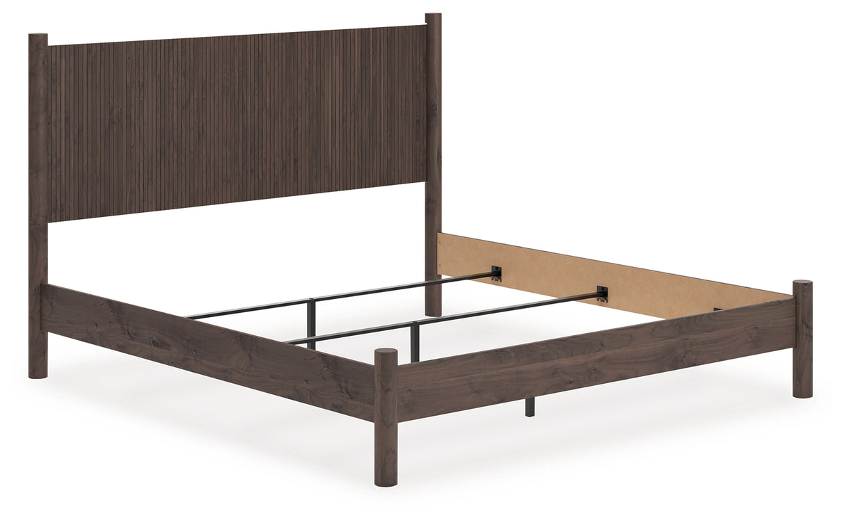 Nashville Furniture Outlets - Ashley Furniture - Pamytta Bedroom - King Panel Bed / Brown - PCB2614B26