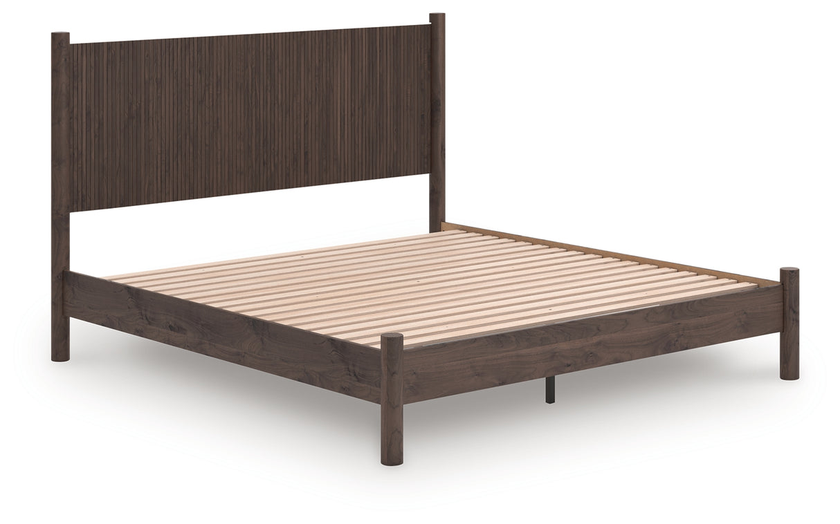 Nashville Furniture Outlets - Ashley Furniture - Pamytta Bedroom - King Panel Platform Bed / Brown - PCB2614B27