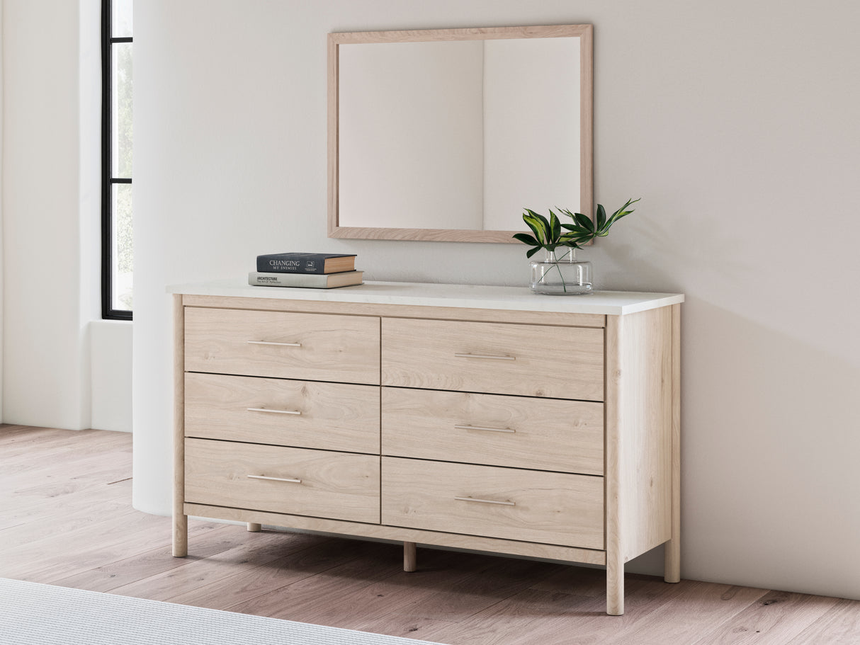 Nashville Furniture Outlets - Ashley Furniture - Cadmori Bedroom - Dresser and Mirror / Two-tone - B2615B1