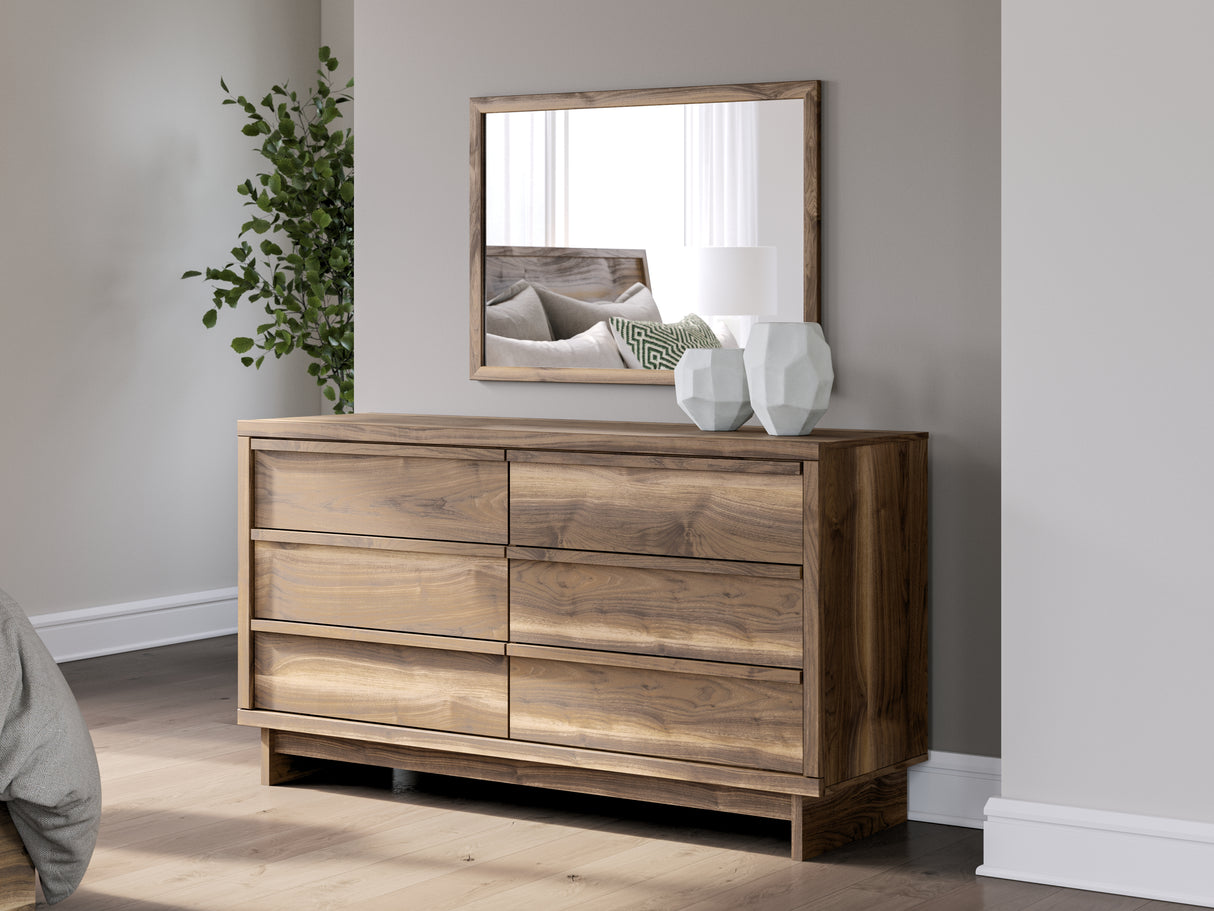 Nashville Furniture Outlets - Ashley Furniture - Chirason Bedroom - Dresser and Mirror / Brown - PCB3367B1