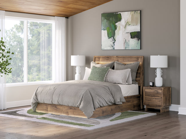 Nashville Furniture Outlets - Ashley Furniture - Chirason Bedroom - King Panel Bed / Brown - PCB3367B13