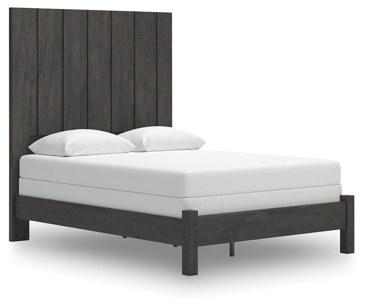 Nashville Furniture Outlets - Ashley Furniture - Fraluna Bedroom - Queen Panel Bed / Charcoal - PCB3370B2