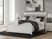 Nashville Furniture Outlets - Ashley Furniture - Zuraleus Bedroom - King Upholstered Panel Bed / White - PCB3381B10