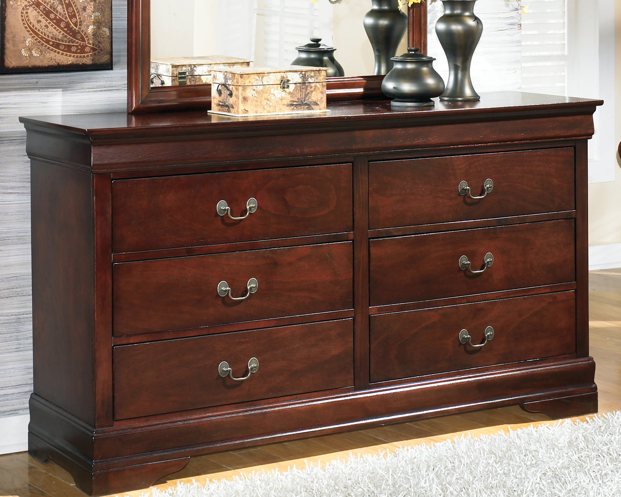 Nashville Furniture Outlets - Ashley Furniture - Alisdair Bedroom - Dresser / Reddish Brown - B376-31