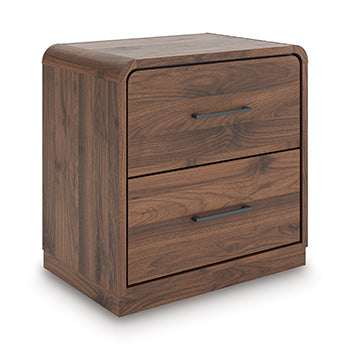 Nashville Furniture Outlets - Ashley Furniture - Fortlorn Bedroom - Two Drawer Night Stand / Walnut Brown - PCB386-92
