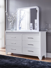 Nashville Furniture Outlets - Ashley Furniture - Jarlee Bedroom - Dresser and Mirror / White - PCB392B1