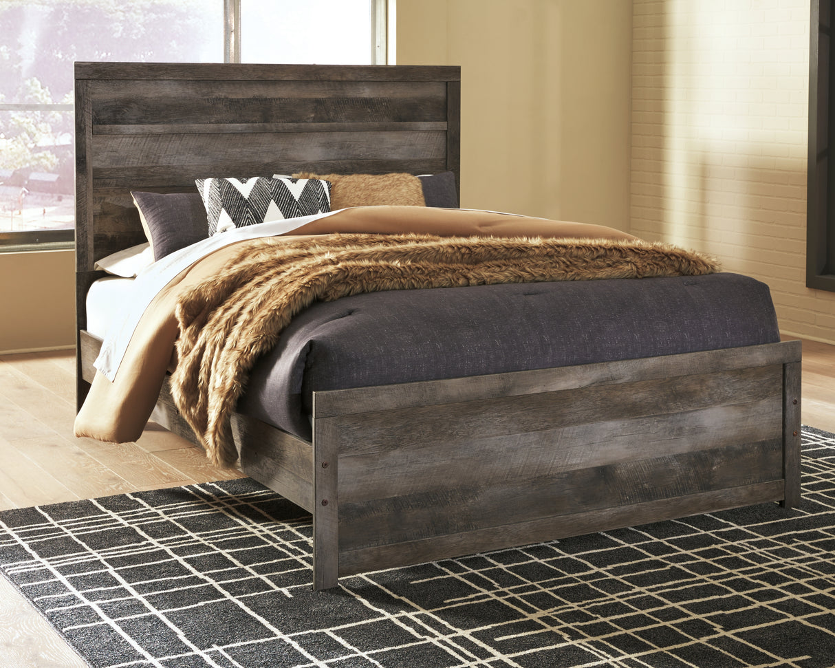Nashville Furniture Outlets - Ashley Furniture - Wynnlow Bedroom - Queen Panel Bed / Gray - B440B2