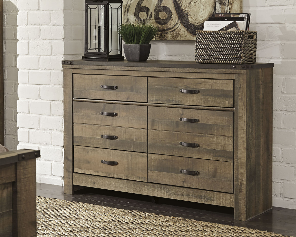 Nashville Furniture Outlets - Ashley Furniture - Trinell Bedroom - Six Drawer Dresser / Brown - B446-31