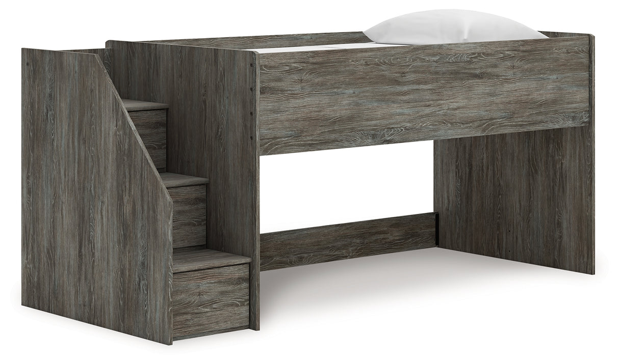 Nashville Furniture Outlets - Ashley Furniture - Frandern Bedroom - Twin Loft Bed / Gray - B4480B12