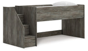 Nashville Furniture Outlets - Ashley Furniture - Frandern Bedroom - Twin Loft Bed / Gray - B4480B12
