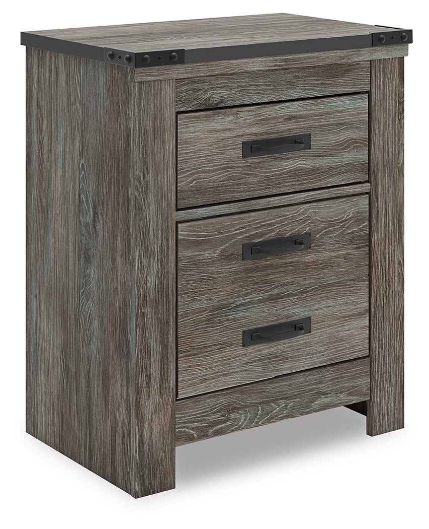 Nashville Furniture Outlets - Ashley Furniture - Frandern Bedroom - Two Drawer Night Stand / Gray - B4480-92