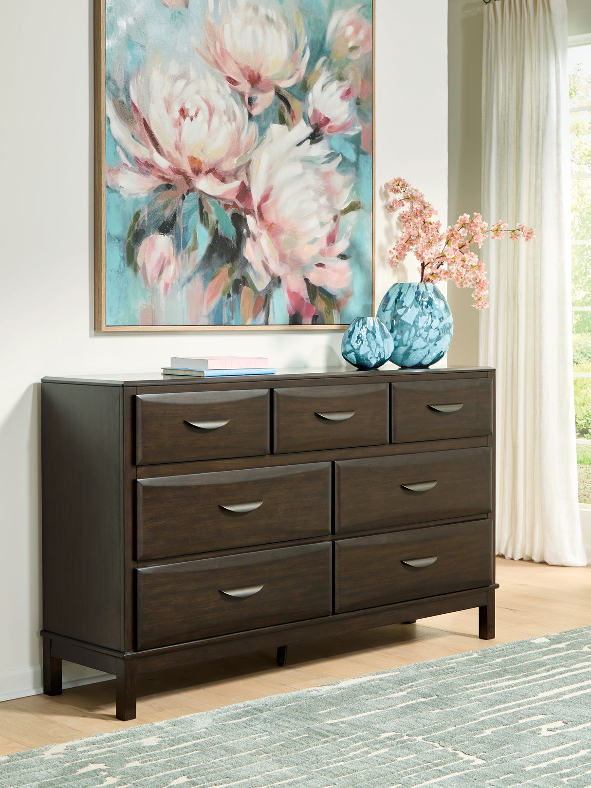 Nashville Furniture Outlets - Ashley Furniture - Vanmore Bedroom - Dresser / Dark Brown - B479-31