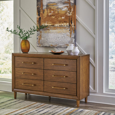 Nashville Furniture Outlets - Ashley Furniture - Lyncott Bedroom - California King Upholstered Bed / Brown - B615B7
