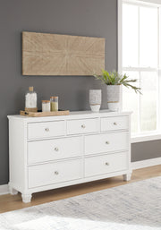 Nashville Furniture Outlets - Ashley Furniture - Fortman Bedroom - Dresser / White - B680-31