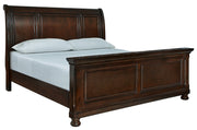 Nashville Furniture Outlets - Ashley Furniture - Porter Bedroom - California King Sleigh Bed / Rustic Brown - B697B50