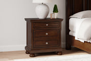 Nashville Furniture Outlets - Ashley Furniture - Porter Bedroom - Two Drawer Night Stand / Rustic Brown - B697-92