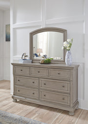 Nashville Furniture Outlets - Ashley Furniture - Lettner Bedroom - Dresser and Mirror / Light Gray - B733B1
