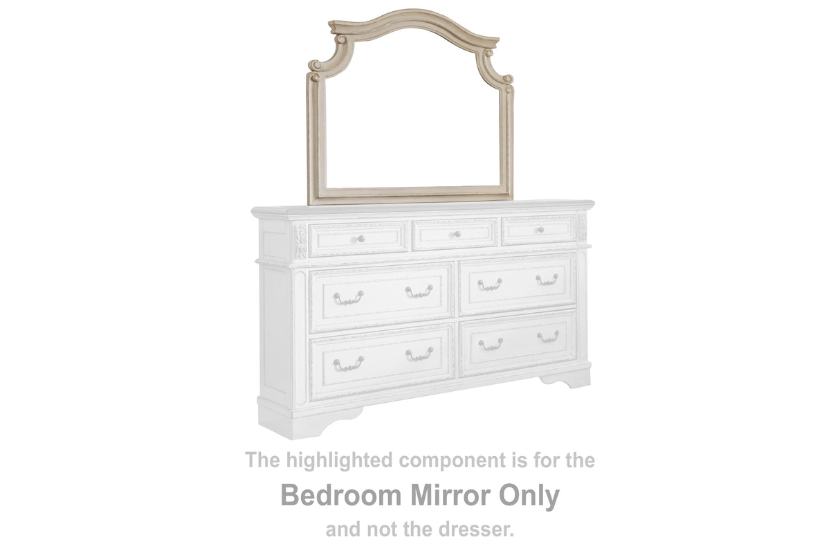 Nashville Furniture Outlets - Ashley Furniture - Realyn Bedroom - Bedroom Mirror / Chipped White - B743-36