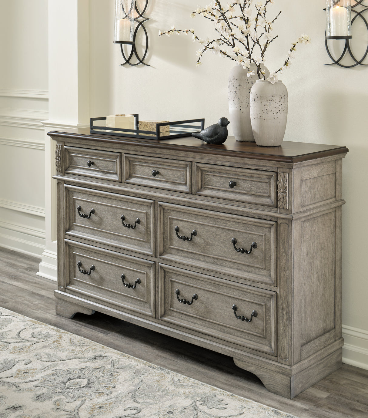 Nashville Furniture Outlets - Ashley Furniture - Lodenbay Bedroom - California King Panel Bed / Antique Gray - B751B5