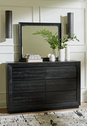 Nashville Furniture Outlets - Ashley Furniture - Londer Bedroom - Dresser and Mirror / Black - B768B1