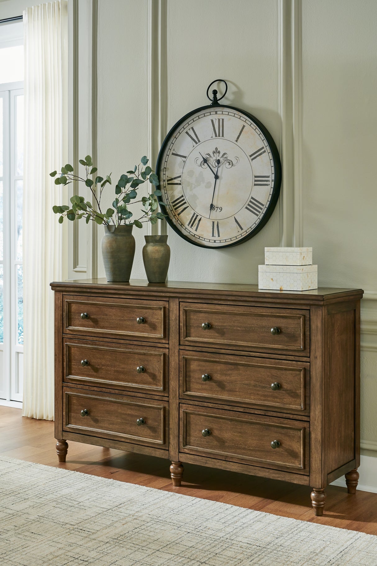Nashville Furniture Outlets - Ashley Furniture - Sturlayne Bedroom - Five Drawer Chest / Brown - B787-46