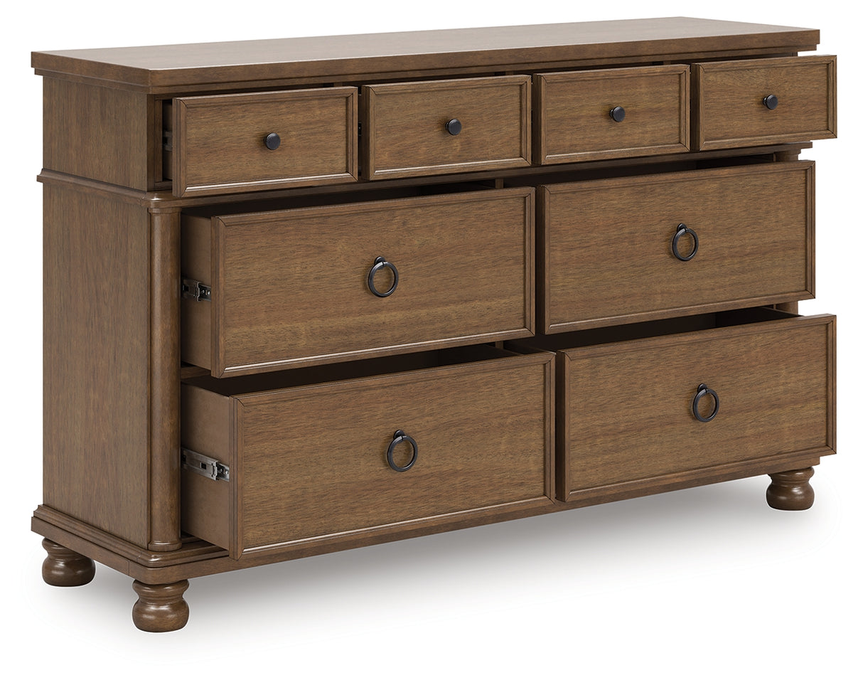 Nashville Furniture Outlets - Ashley Furniture - Rowlenstown Bedroom - Dresser / Brown - PCB824-31