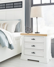 Nashville Furniture Outlets - Ashley Furniture - Ashbryn Bedroom - Dresser and Mirror / White/Natural - B844B1
