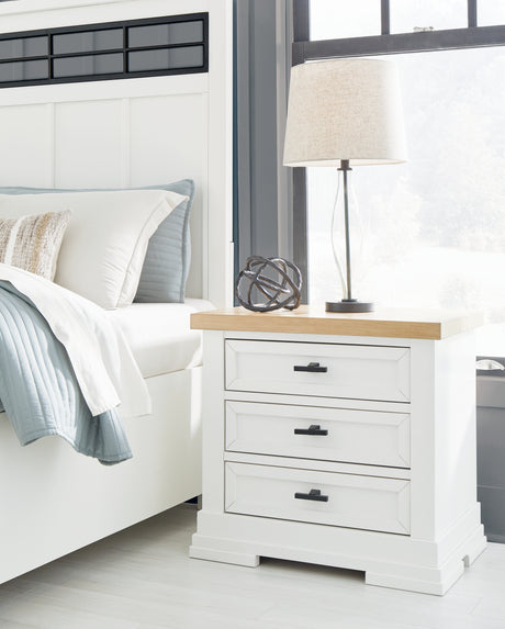 Nashville Furniture Outlets - Ashley Furniture - Ashbryn Bedroom - Dresser and Mirror / White/Natural - B844B1
