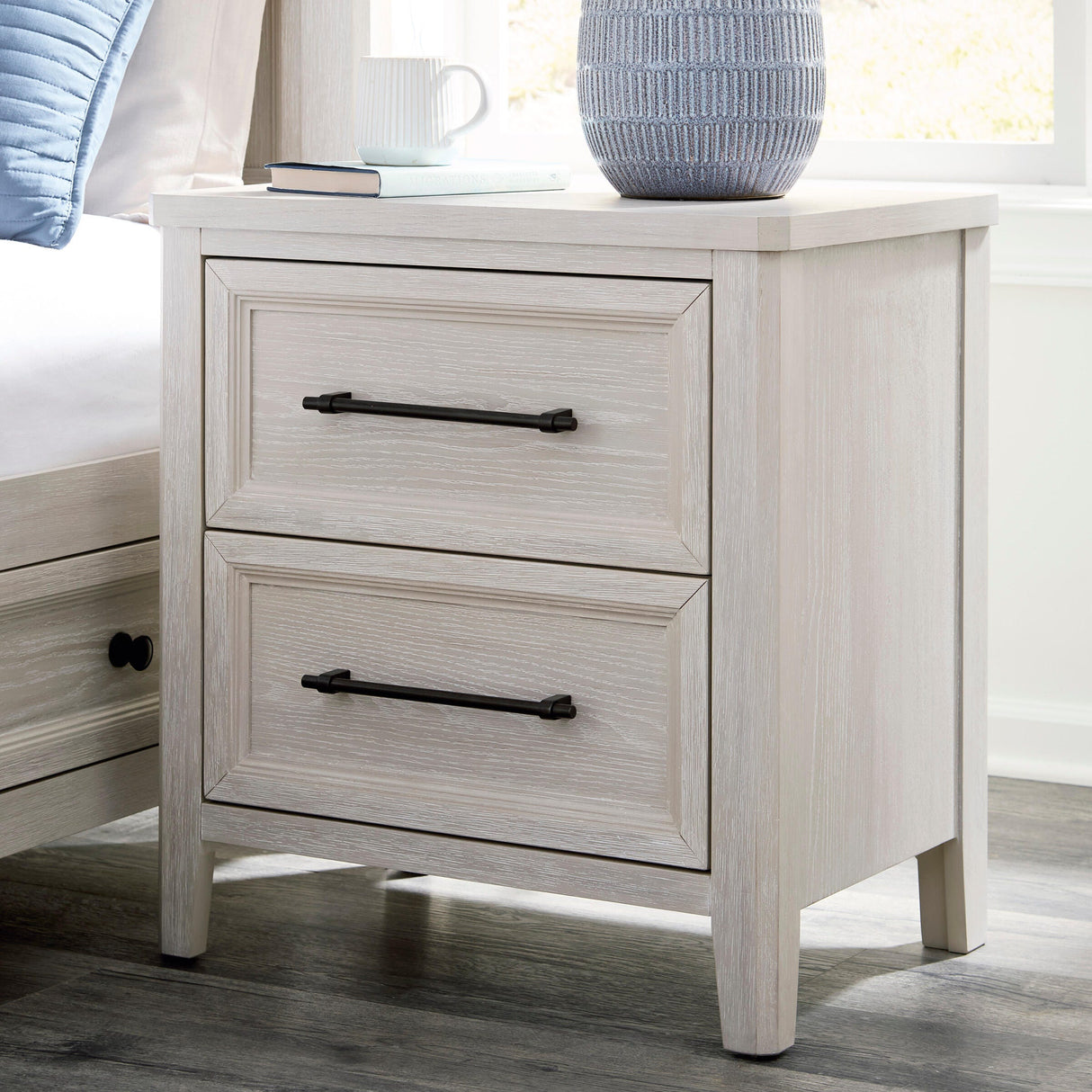 Nashville Furniture Outlets - Ashley Furniture - Darbonton Bedroom - Two Drawer Night Stand - PCB853-92