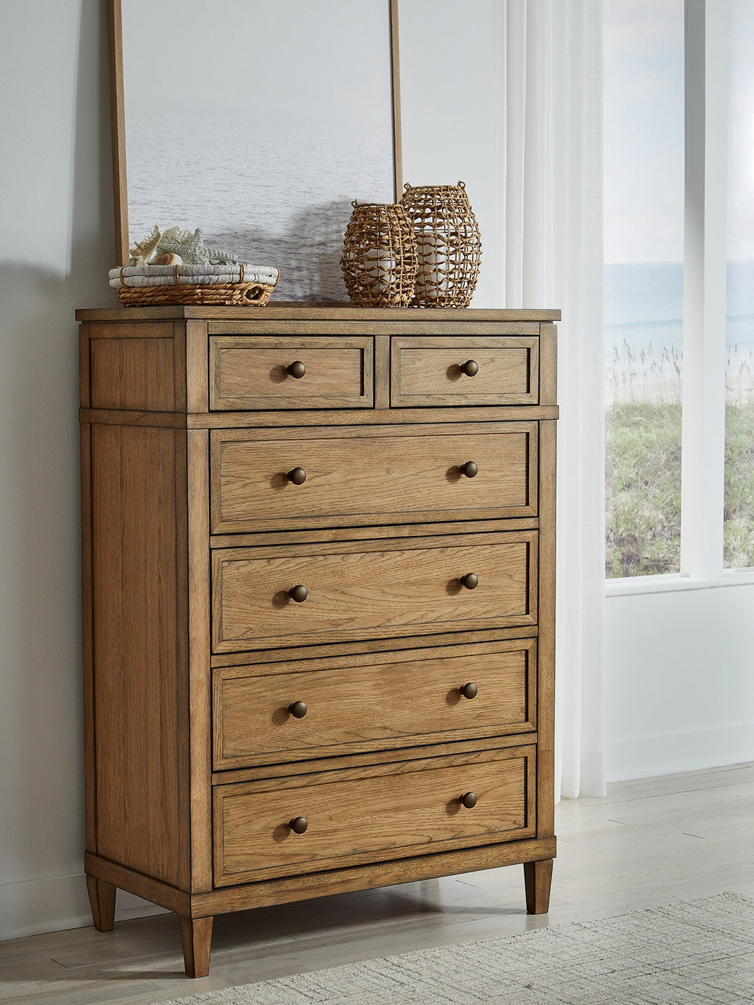Nashville Furniture Outlets - Ashley Furniture - Sharlance Bedroom - Six Drawer Chest / Brown - B895-46