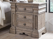 Nashville Furniture Outlets - Ashley Furniture - Blairhurst Bedroom - Three Drawer Night Stand / Light Grayish Brown - B916-93