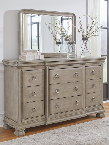 Nashville Furniture Outlets - Ashley Furniture - Lexorne Bedroom - California King Sleigh Bed / Gray - B924B5