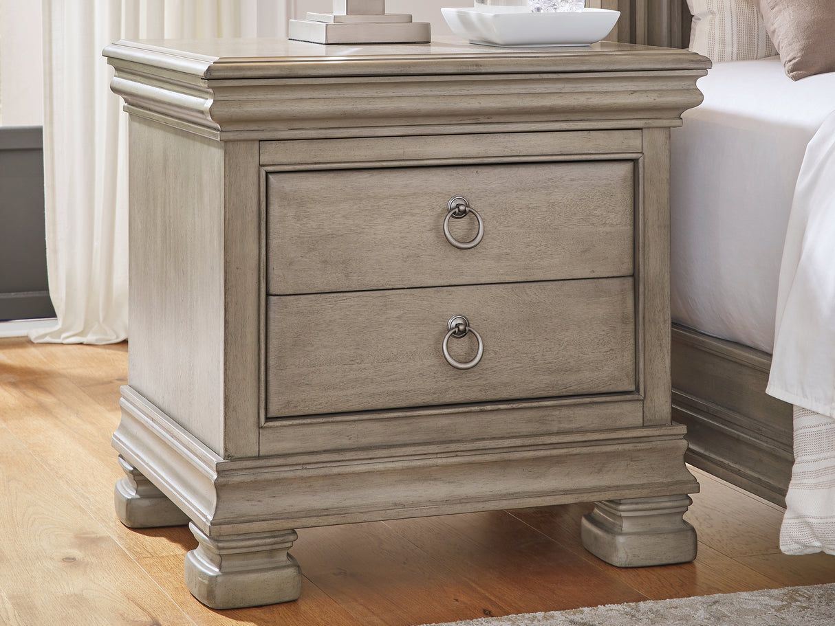 Nashville Furniture Outlets - Ashley Furniture - Lexorne Bedroom - Three Drawer Night Stand / Gray - B924-93