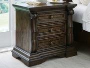 Nashville Furniture Outlets - Ashley Furniture - Maylee Bedroom - Three Drawer Night Stand / Dark Brown - B947-93