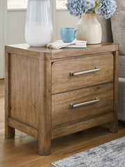 Nashville Furniture Outlets - Ashley Furniture - Cabalynn Bedroom - Two Drawer Night Stand / Light Brown - B974-92