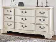 Nashville Furniture Outlets - Ashley Furniture - Arlendyne Bedroom - Three Drawer Night Stand / Antique White - B980-93