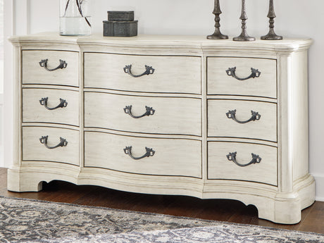 Nashville Furniture Outlets - Ashley Furniture - Arlendyne Bedroom - Three Drawer Night Stand / Antique White - B980-93