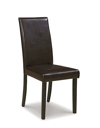 Nashville Furniture Outlets - Ashley Furniture - Kimonte Dining Room - Dining Chair (Set of 2) / Dark Brown - D250-02X2